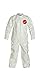 DuPont Tychem 4000 SL120B Disposable Chemical Resistant Coverall with Open Cuff, White, Large (Pack of 12)