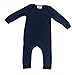 Plain Silky Long Sleeve Baby Romper (Silky Black, 6-12 Months (12M))