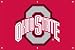 Ohio State Buckeyes O Indoor/Outdoor Fan Banner 3 ft x 2 ft NCAA College Athletics Fan Shop Sports Team Merchandise