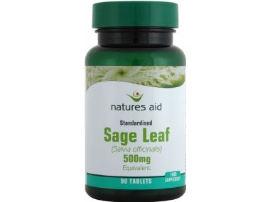 Natures Aid Health 50mg Sage Leaf 90 Tablets