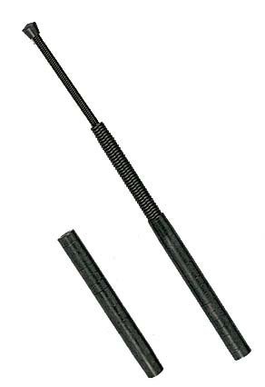 163sec Steel Spring Baton Blk