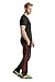 CONVERSION Mens Athletic Sports Pants (Black/Red)L