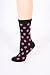 Polka Dot Crew Socks Print Cashmere Blend 8 Color Choices Great Gift Idea