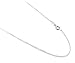 Josco 925 Sterling Silver Rolo Style 1mm Cable Italian Chain, 14