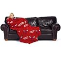 Chicago Bulls Adult Comfy Throw Blanket with Sleeves