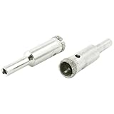 uxcell　ダイヤモンドホールソー　12mm直径　メタルボディ　全長50mm　 シルバートーン