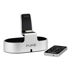 Pure i-20 iPod Dockingstation mit Fernbedienung f�r Apple iPod & iPhone 4G schwarz/silber