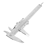 uxcell　ノギス　ステンレス鋼　シルバートーン　0.02mm 精度 0-125mm