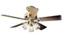 Brightfan Bright Brass Hunter Fan - 20444 (Lifetime Warranty, Factory Renewed)