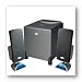 2.1 Black Flat Panel Speakers