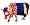 www.ausstellungssystem.com - Cowparade Cowparade Bull Fight'n Bossie Artist: Susie Austin Mae Bentley - 16x5x11cm Houston 2001