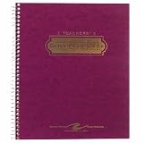ROA12144 - Teacher Planners, 11-1/32x8-1/2, Tri-Pocket Cover