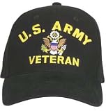 U.S. ARMY VETERAN Embroidered Cap, Black