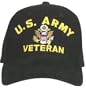 U.S. ARMY VETERAN Embroidered Cap, Black