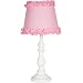 Girls Table or Desk Lamp with Pink Ruffle Shade