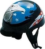 Scooter Helmet or Harley Half Helmet for Mopeds Motorcycles or Scooters Eagle