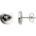 Stainless Steel Kansas City Chiefs Logo Stud Earrings