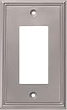 Jackson Deerfield #3117BN Metric Nickle 1Rock/GFI Plate