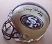 Jerry Rice Hand Signed Autographed San Francisco 49ers Riddell Football Mini Helmet w/ Photo of Signing