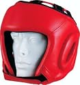 Vinyal Leather Red Head Guard Boxing, Martial Arts Complet Safety of your Head