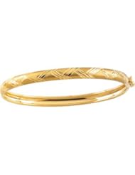 14K Yellow Gold Youth Bangle Bracelet