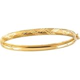 14K Yellow Gold Child Bangle Bracelet