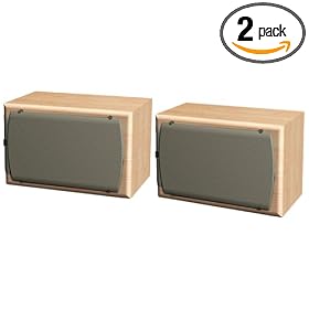JBL S38BE 3-Way Bookshelf Speakers (Beech)