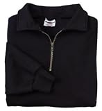 JERZEES SUPER SWEATS - 1/4 Zip Sweatshirt with Cadet Collar Jet Black-3XL