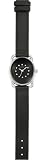 Opex - X3381LA2 - Montre Femme - Winch - Quartz Analogique - Cadran Noir en Acier - Bracelet en Cuir Noir
