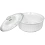 CorningWare French White 2-1/2-Quart Round Casserole Dish with Glass Cover