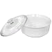 CorningWare French White 2-1/2-Quart Round Casserole Dish with Glass Cover