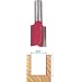 Freud 08-152 3/4-Inch Diameter by 1-Inch Double Flute Straight Router Bit with 3/8-Inch Shank