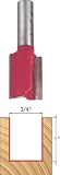 Freud 08-152 3/4-Inch Diameter by 1-Inch Double Flute Straight Router Bit with 3/8-Inch Shank