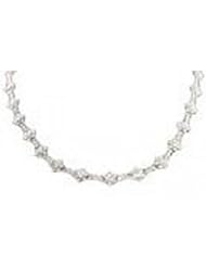 16ctw Certified Diamond Necklace 14K White Gold N-TIF280