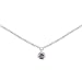 Sterling Silver February Birthstone Amethyst Crystal 9 inch Anklet