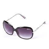 Betsey Johnson Round Plastic & Metal Sunglasses