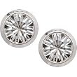 4mm Clear Cubic Zirconia Titanium Stud Earrings