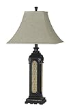 FTS Value Shipping - 100w column block resin table lamp 101-102-199