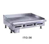 36 Commercial Gas Griddle Counter Top Thermostatic Control ITG-36