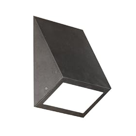 Eglo 86994A ARKTIC 1 Light Wall Light Fixture, Anthracite Frosted Opal by Eglo