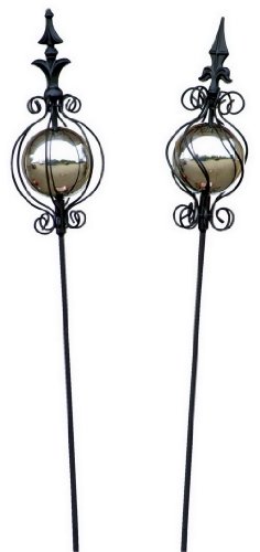 Small foot company 4507 Metall-Spie&szlig; Silber-Kugel, 2-er Set