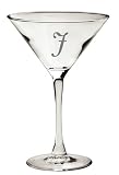 Culver Inc., Monogram J 2 Piece Martini Glass Set