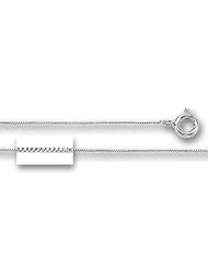14K White Gold Classic Mirror Box Chain ( Width 0.45mm)