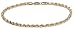 14k Yellow Gold 3mm Diamond-Cut Rope Bracelet, 7"