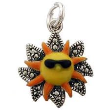 Sun With Glasses Charm by Judith Jack
