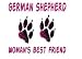 GERMAN SHEPHERD WOMAN'S BEST FRIEND Apron (Various Colors Available)
