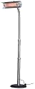 Fire Sense Telescoping Infrared Indoor/Outdoor Heater with Offset Pole, Stainless Steel