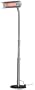 Fire Sense Telescoping Infrared Indoor/Outdoor Heater with Offset Pole, Stainless Steel