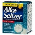 Alka-Seltzer Tablets, Antacid & Pain Relief, Lemon Lime, 24-Count Boxes (Pack of 6)