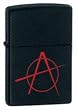 ANARCHY ZIPPO LIGHTER- BLACK AND RED